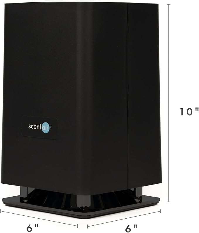 ScentAir Whisper Essential | Diffuser Machine, Scents up to 800 Sq. Ft Room, Compatible with Alexa & Google, WiFi & Bluetooth Enabled, Cartridge Sold Separately (Black)