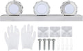 Waterproof LED Mirror Front Light, 16W, 4 Lights, 85-265V, Round Makeup Lights, White - IP65 Protection, Energy Saving, Bathroom and Dressing Room Use (3 Lights)