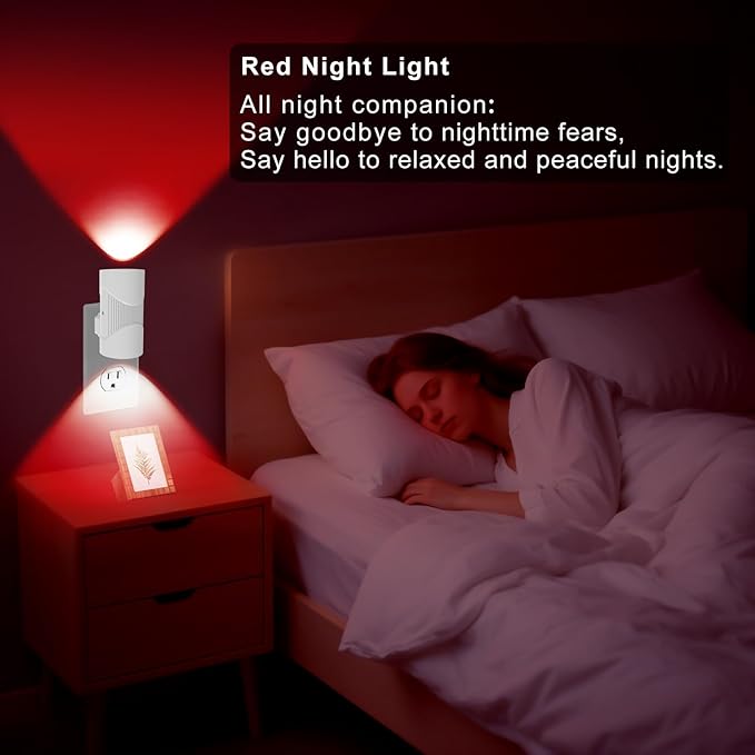 easuntec Night Light, Night Lights Plug into Wall, Color Changing Night Light, Dusk to Dawn Sensor, 8 Light Modes, Dimmable RGB Night Lights for Bedroom Bathroom Hallway Kitchen Stairs (RGB,2 Pack)