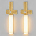 LAVAED Motion Sensor Lights Indoor,LED Rechargeable Battery Operated Wall Sconce Magnetic Stairway Night Light Wireless Portable Decor Lighting for Bedroom, Hallway, Picture,3000K Strip Base 2Pack