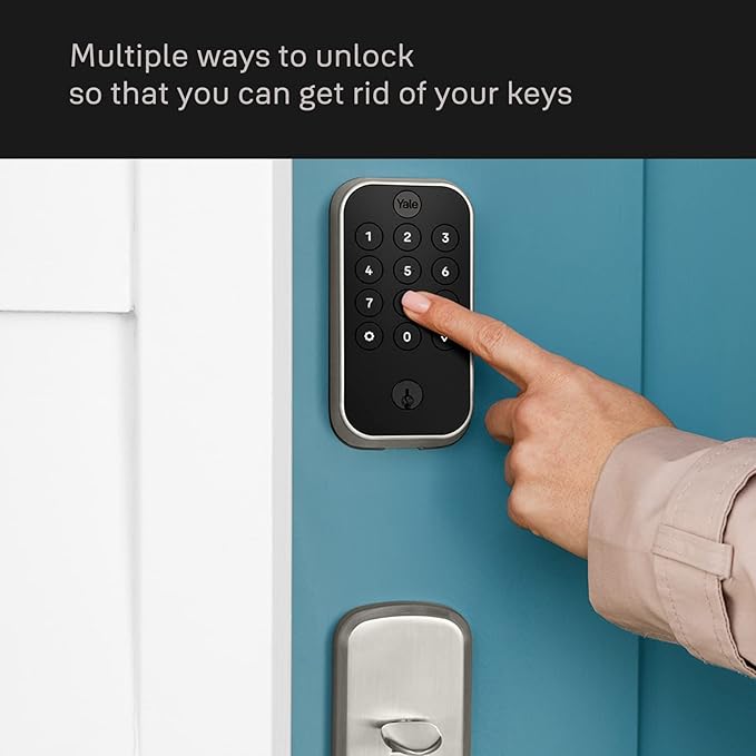 Yale Assure Lock 2 with Wi-Fi – Oil Rubbed Bronze Smart Lock for Front Door with Keypad, App Control, Backup Key, and Deadbolt – Secure Keyless Entry Door Lock, YRD410-WF1-0BP