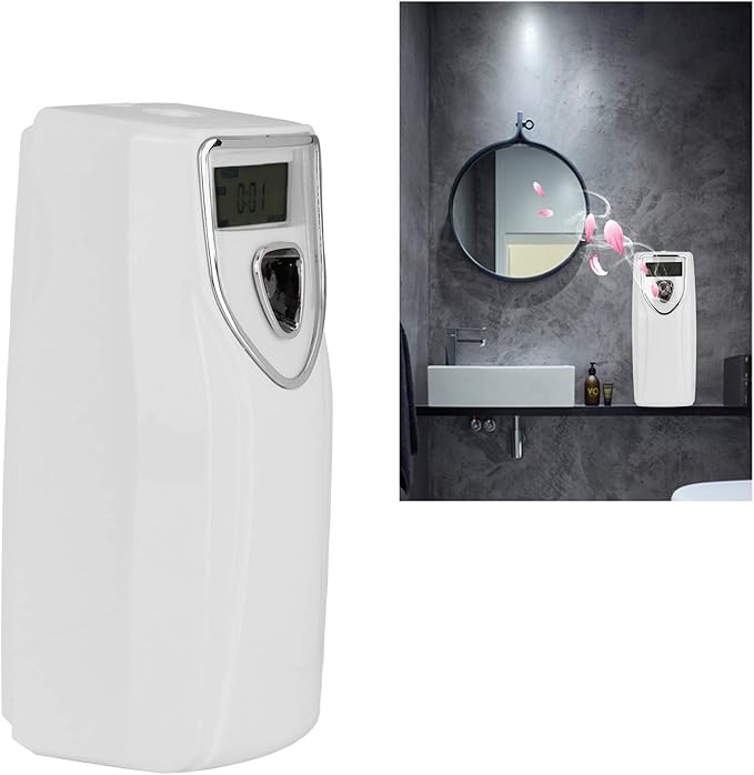 Automatic Air Freshener Dispenser, Fragrance Dispenser with Timer Wall Mount Air Freshener Perfume Sprayer Machine White