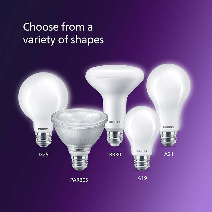 A19 Ultra Definition Frosted Dimmable LED Light Bulbs 8-Pack - Flicker-Free 100w Light with EyeComfort Technology - Daylight 3500K Lightbulb - 1500 Lumen - E26 Base