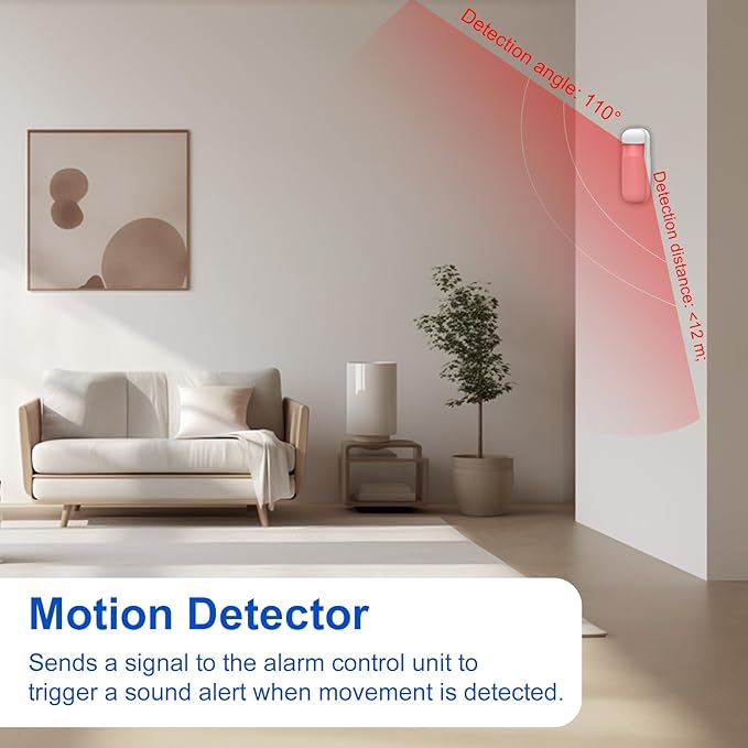 WiFi Wireless Alarm System for Home Security - 24/7 Protection Smart Home Devices 4.3" Touch Screen, GSM/4G+WiFi, App Instant Alerts, No Monthly Fee, Alexa Compatible for Villa, Kids Safety (21 pcs)