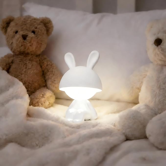 Night Lights for Kids,Rechargeable TableLamp,Touch Bedside Lamps,Cordless Dimmable Warm White Light,Baby Nursery,Breastfeeding,Sleep Aid,Cute Bunny Easter Gifts for Toddler Boys Girls Adults