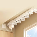 Smart Motorized Curtain Rods (Ripple Fold), Matter over WiFi Electric Track Compatible with HomeKit Alexa Google SmartThings, Automatic Drapery System with Remote, 1.8N.m (7 meters (275.6 inches))