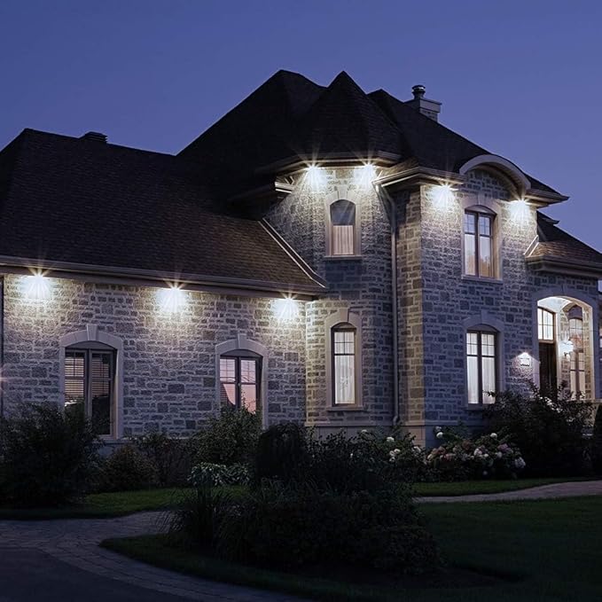 CINOTON 30W LED Flood Lights Outdoor, 4200LM IP65 Waterproof Security Wall Pack Lighting Fixture with 180° Knuckle for Court Porch Patio Garage 5000K Daylight AC 100-277V 1 Pack