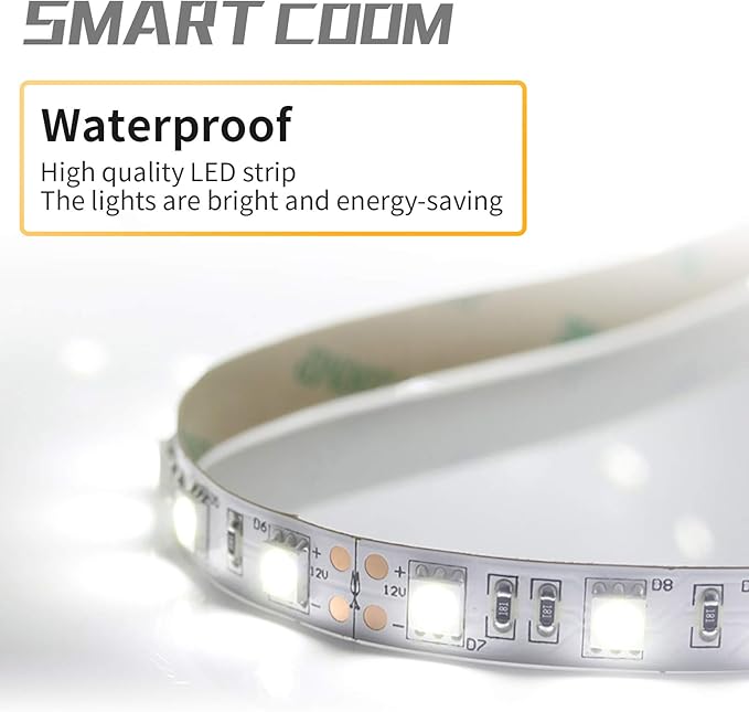 LED Bathroom Mirror Light Vanity Dimmer Anti Fog Makeup 3000K High Lumen CRI90 Warm White Lights Dimmable Memory Touch Button IP57 Waterproof Square Round