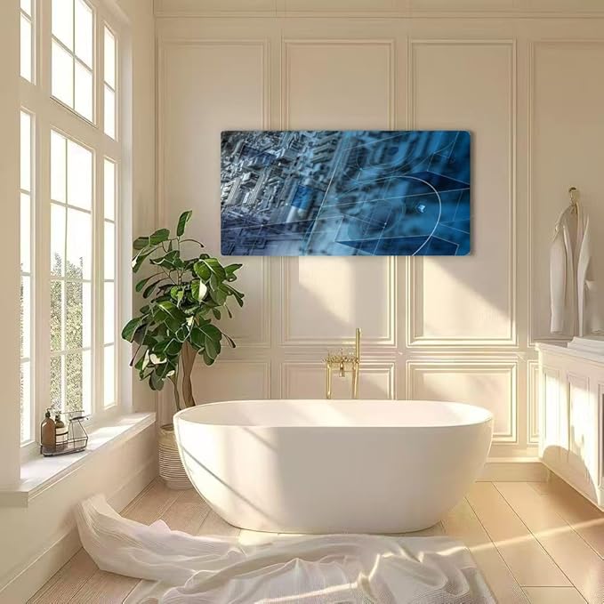 Wibinuki Wall Art Wall Decor Wall Paintings Cyber crimes for Living Room Bedroom Bathroom Home Decor Can Be Hung Directly 20"x 40"