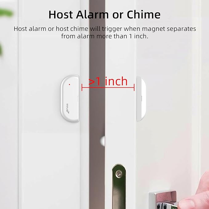 CPVAN Home Alarm System with PIR Motion Sensor, WiFi Wireless DIY Smart Door/Window Alarm for Home Security with Phone APP Alert 9 Pieces-Kit (Indoor PIR Alarm Host, 6 Door Sensors, 2 Remotes)
