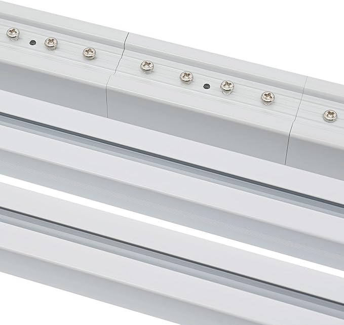 Electric Curtain Track, 7.08-13.78ft Motorized Curtain Track Kit DIY Electric Curtain Rod Smart Electric Curtain Rail with Remote Control for Home & Office, White, 88lbs Capacity