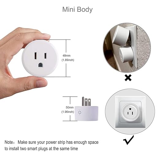 Zigbee Smart Plug Outlet, Mini Remote Voice Control with Alexa, Easy Setup, Work with Google Home/SmartThings, Hub Required 4-Pack