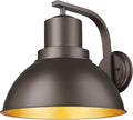zeyu Large Barn Sconce Wall Lighting, 16'' Bronze Wall Sconce Lamp, Metal Dome Shade in Oil Rubbed Bronze Finish, ZY24-1W-L ORB