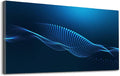 Wibinuki Wall Art Wall Decor Wall Paintings Abstract blue for Living Room Bedroom Bathroom Home Decor Can Be Hung Directly 20"x 40"