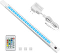 BIGMONAT Under Cabinet Light with Remote, Stick on Color Changing Under Counter Lighting, Plug in RGB LED Light Bar with Timer for Kitchen Sink Shelf Cupboard Closet Pantry Desk TV Stand Backlight