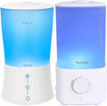 BlueHills Premium Set of Two Large 2000 ML and 2300 ML XL Essential Oil Diffusers Humidifiers Combo for Large Room Home with Décor LED Lights Great Gift – Value Pack of White.