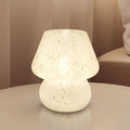 Mushroom Lamp Table Lamp for Bedroom,Small Desk Bedside Lamps for Living Room,Mushroom Decor Cute Mini Modern Mid Century Lamps for Night Stands (White)