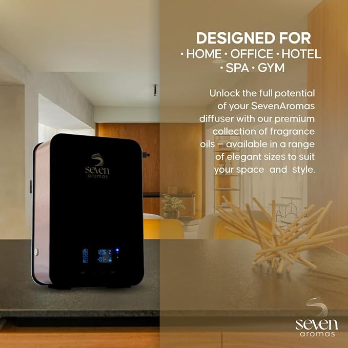 SevenAromas SV711 Smart Scent Diffuser for Home & Office – Cold Air Technology, Waterless Essential Oil Diffuser – Covers up to 2,000 Sq Ft – Bluetooth App Control – Aromatherapy for Large Rooms