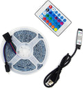 LED Strip Lights 16.6 feet (5 Meter) RGB Color with APP and IR Remote 5050 SMD LED 30 Lights Per Meter for Bedroom,Home,TV Backlight with Remote Control (White, 5 Meter 150 led Lights)