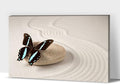 Zen Wall Art Decor, Modern Bathroom Zen Decor Wall Art, Large Canvas Wall Art for SPA Zen Room Decor, Butterfly and Pebble Relaxing Art Prints for Office & SPA Wall Decor Ready to Hang 32x48 Inches