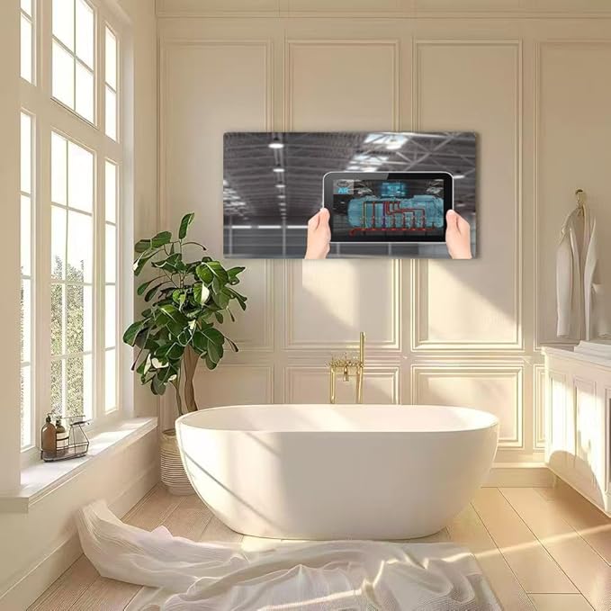 Wibinuki Wall Art Wall Decor Wall Paintings new normal Technology in smart automion industrial using artificial for Living Room Bedroom Bathroom Home Decor Can Be Hung Directly 20"x 40"