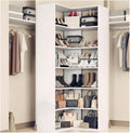 Anystyle 71 Inch Large Corner Shoe Rack for 40+ Pairs, 6-Tier L-Shaped Shoe Storage Cabinet Organizer, Freestanding Wooden Shoe Shelf for Closet, Entryway, Hallway, White