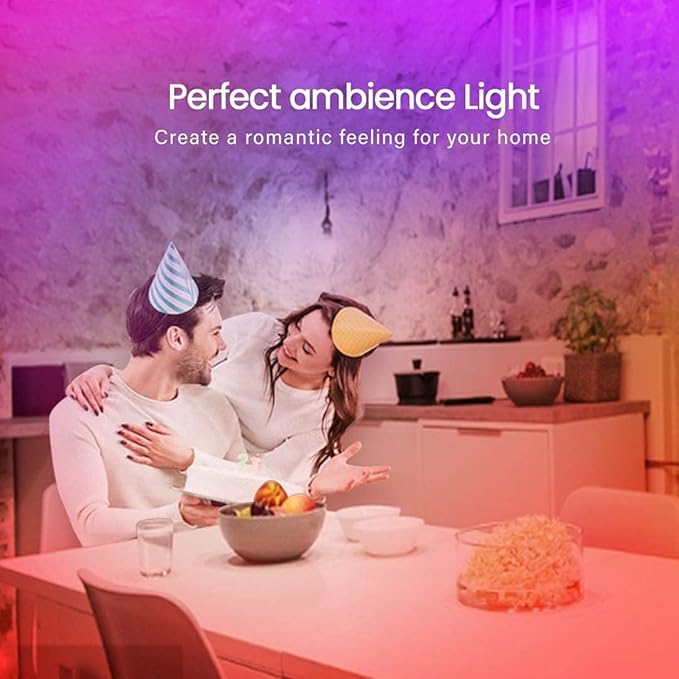 GUPUP 200ft LED Strip Lights WiFi, Compatible with Alexa & Google Assistant, 2 Rolls of 100ft RGB Led Light Strip,Color Changing, Music Sync Tape Lighting for Bedroom, Party, Home Decor