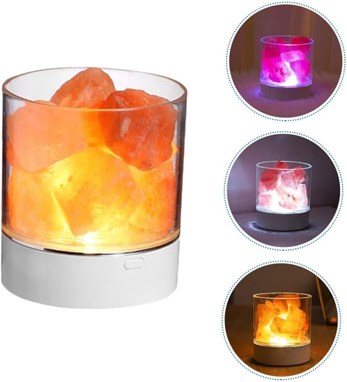 DOITOOL 1pc Natural Shape USB Night Light for Relaxing Atmosphere for Home Decor Christmas Weddings and Parties