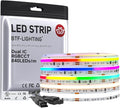 BTF-LIGHTING WS2811 Dual IC RGBCCT FCOB COB LED Strip,UL Listed High Density Chasing IC RGB Light+Tunable White 3000K-6000K,16.4FT 840LEDs/m,10mm Width IP30 DC24V 3M Tape(No Adapter or Controller)