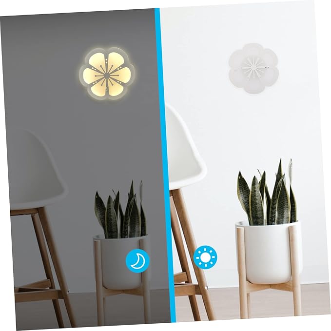 VILLCASE Wall Lamp Led Background Light for Bedroom Cozy Atmosphere Sconce Modern Minimalist Design Easy to Install for Living Room and Nightstand