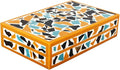 Handicrafts Home Decorative Keepsake Box 8x5 – Small Organizer Box with Lid, Boho Decorative Storage, Retro Memory Box, Unique Coffee Table Décor, Jewelry or Trinket Box, Modern Shelf Decorative Box