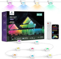 APPECK Permanent Outdoor Lights 300ft with 216 LED Lights, 108W Smart RGBW Eaves Lights, DC 36V, 40LM, IP67 Waterproof String Lights for Halloween Christmas Decor, Compatible with Alexa, White
