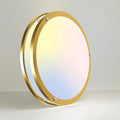 libtit 13 Inch Flush Mount Ceiling Lights, Dimmable 3000K-6500K Adjustable LED Ceiling Light, 24W Round Slim Light Fixture Gold for Kitchen Bedroom Bathroom Hallway-1 Pack