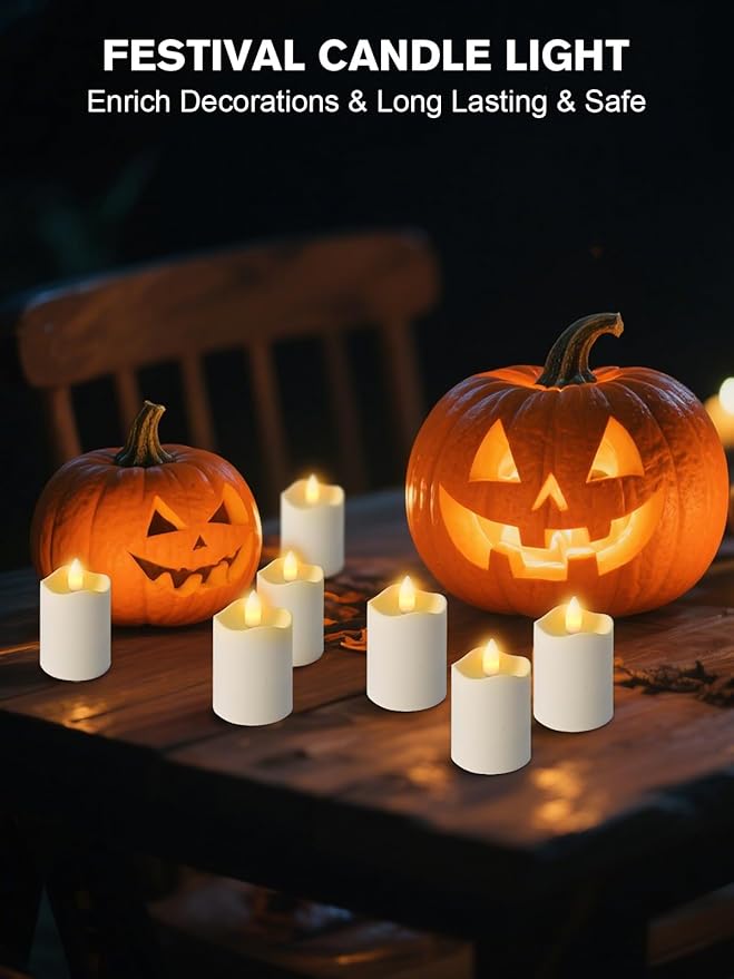 Rechargeable Flameless Tea Lights Candles with Remote Timer, 8 Pack 1.5" x 2.6" LED Candles with USB Charging Base, Small Votive Candle Electric Fake Candle for Wedding Table Decor Dining