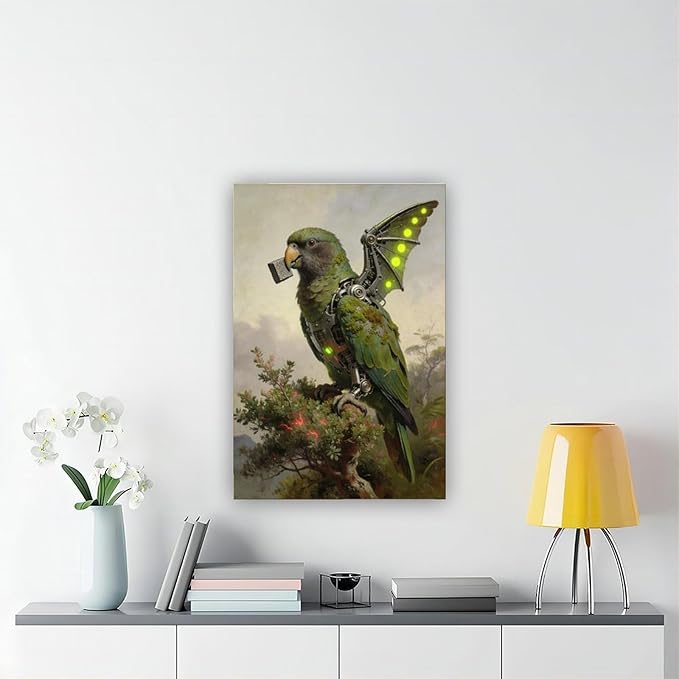 Framed Mechanical Fantasy Wall Art for Modern Living Room Industrial Sci Fi Decor Statement Piece 24x36inch(60x90cm)