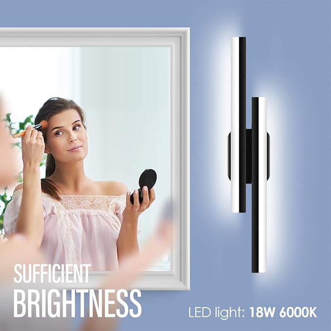 Yarra-Decor 24 Inch LED Bathroom Vanity Light Bar,Vanity Lighting Fixtures for Over Mirror Lighting, Indoor Wall Sconce in Daylight White 6000K
