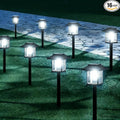 16-Pack Solar Lights Outdoor (Extra-Bright & Smart Auto On/Off), Solar Powered Garden Lights, Waterproof Solar Pathway Lights for Landscape, Path, Yard, Patio, Driveway, Walkway Decor (Cool White)