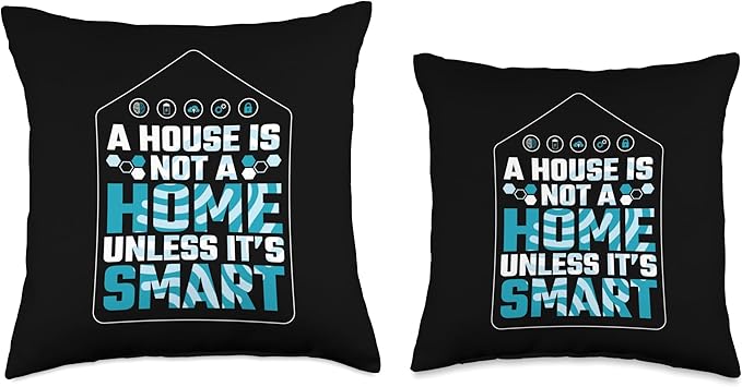 Smart Home Home Automation Clothing Smart Home House Automation Throw Pillow, 18x18, Multicolor