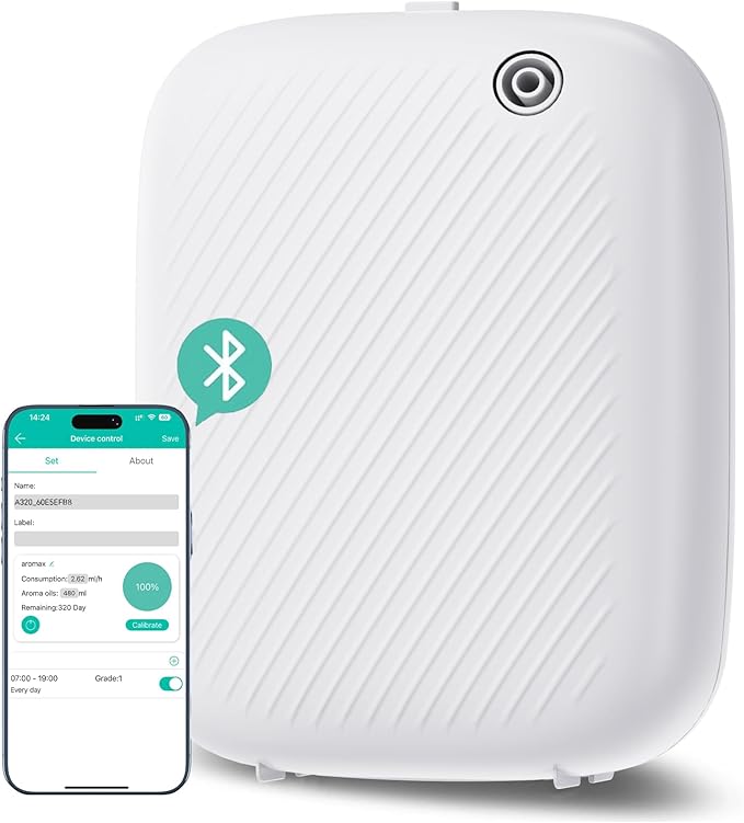 Smart Scent Air Machine Pro for Home, Waterless Essential Oil Diffuser, 400ML Cold Air Technology Scent Diffuser for Large Room and Commercial Use, Cover Up to 2000 Sq.Ft
