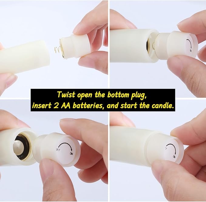 Flameless Taper Candles Flickering with Remote and Timer, 3D Moving Flame Taper Candle Battery Operated to 400 Hours, 9 Inch Window Candles, (Burgundy)