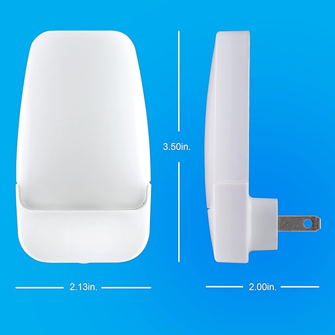 GE LED Night Light, Plug-in, Dusk to Dawn Sensor, Warm White, Ambient Lighting, Ideal Nightlight for Kids, Adults, Bedroom, Bathroom, Nursery, Hallway, Kitchen, 46478, 8 Pack