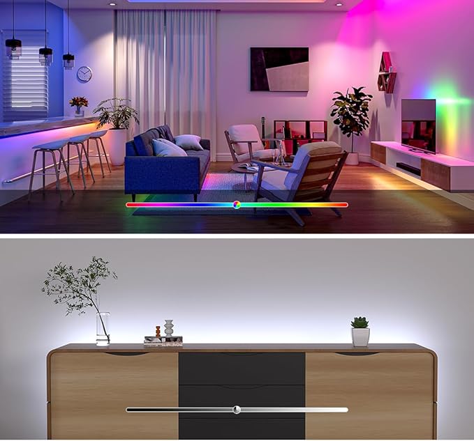 BTF-LIGHTING FCOB IP66 COB LED Strip WS2814 IC RGBW 6000K 24FT 784LED/m DC24V Flexible High Density Color Chasing Light 10mm Width for Home Indoor Decor(No Adapter or Controller)