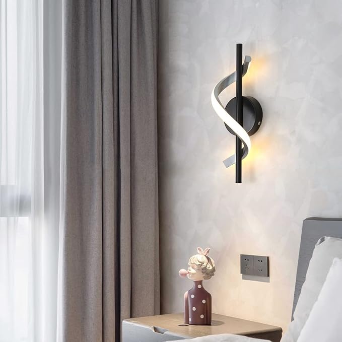 Modern Wall Sconces, 9W Wall Lighting Fixture Lamps LED Aluminum Wall Lamps for Bedroom Living Room Hallway Hotel Indoor (Warm White)