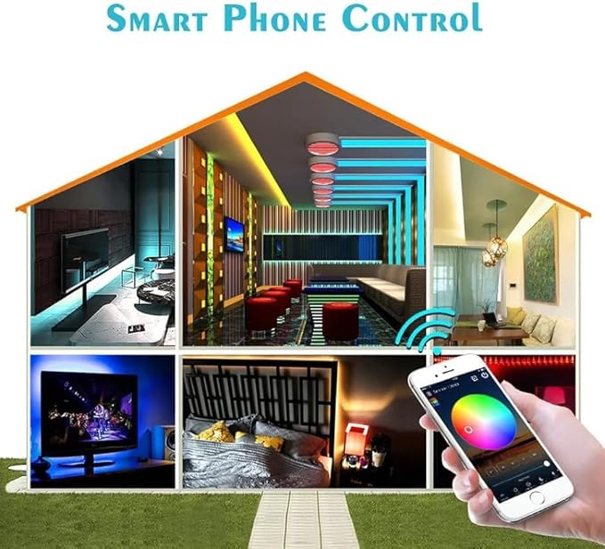 WiFi RGBW Controller Magic Home APP Compatible with Alexa Google Home for DC12-24V LED Strip Light Voice Dimmer (WiFi, RGBW)