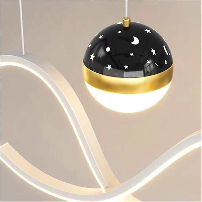 Modern Dining Room Lamparas Decoracion Smart Pendant Lights Decoration Chandeliers Compatible with Dining Room,for Living Room,OneColor