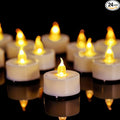 24 Pack flameless led Tea Lights Candles, Warm Yellow Last 200 Hours,Flickering tealight Candles,Battery Operated Tea Lights for Home Decoratioin