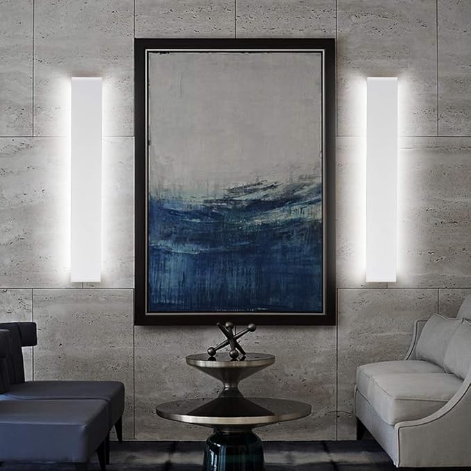 Ralbay LED Bathroom Lighting Fixtures - 28in Up and Down Indoor Vanity Wall Light Over Mirror - Modern Bathroom Vanity Light - Natural White 4000K