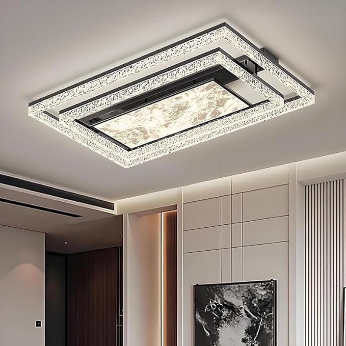 Pendant Lights, Nordic Decoration Home Bedroom Decor Smart led Lamps Ceiling Lights for Living Room Indoor Lighting lamparas(B Style,Remote Control)