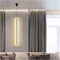 Modern Chandelier Geometry Line Strip Hanging Light, Led Chandelier, Living Room TV Wall Decor LED Pendant Lamps, Ceiling Lights Fixtures for Kitchen, Bedroom, Study Room(Warm Ligh