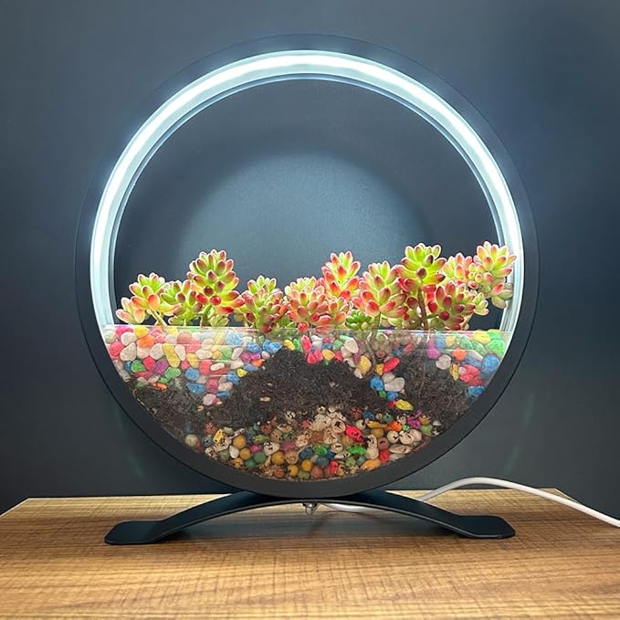 Mothers Day Decorations Lights Gifts for Mom Women RGB Color Changing Smart Led Table Ambient Plant Growth Lights APP/USB/Remote Control for Home Valentines Mother's Day Decor(Plant Not Included)